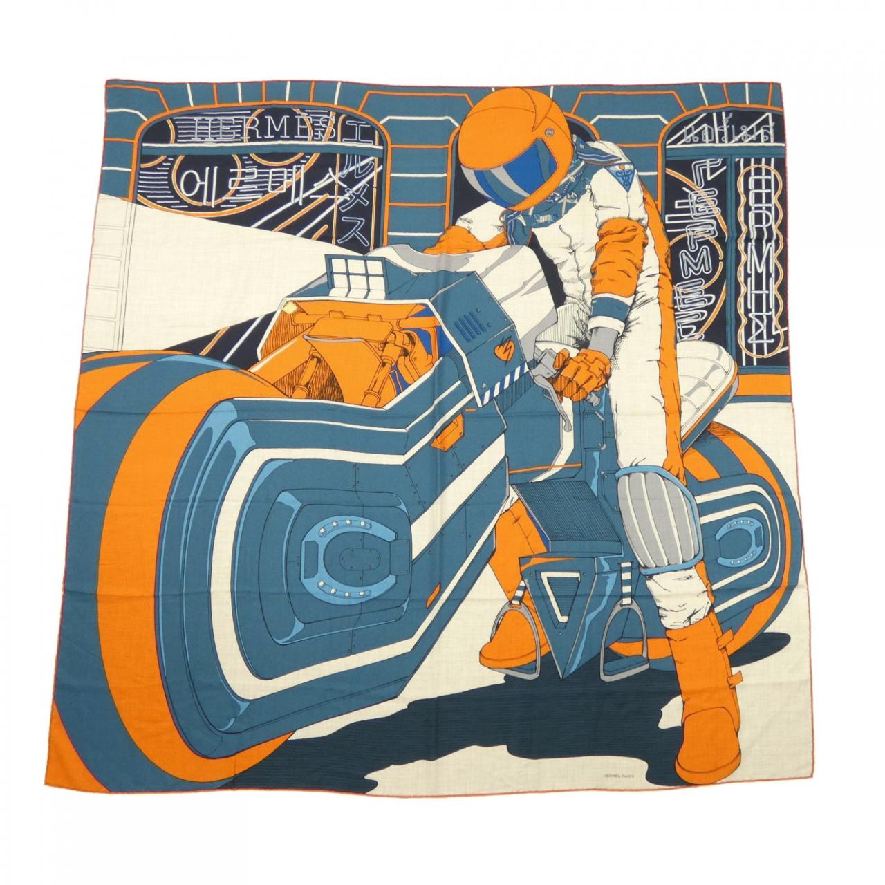 エルメス HERMES MYSTERIOUS RIDER 553817T カレH140 ショール