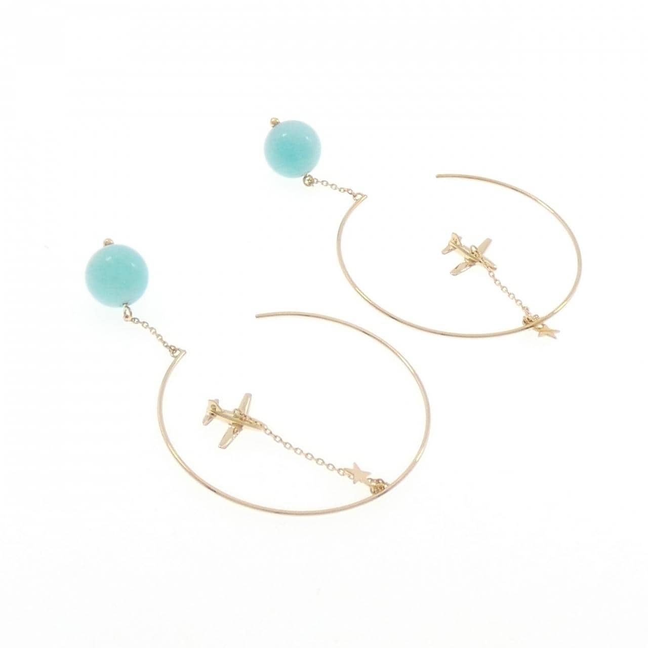 スタージュエリー アマゾナイト ピアス