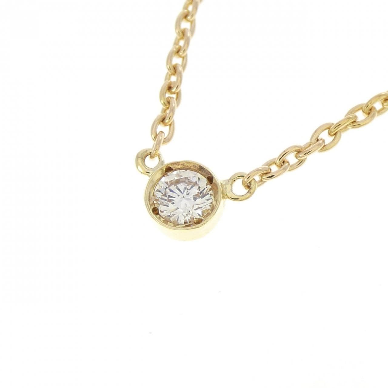 K18YG ダイヤモンド ネックレス 0.10CT