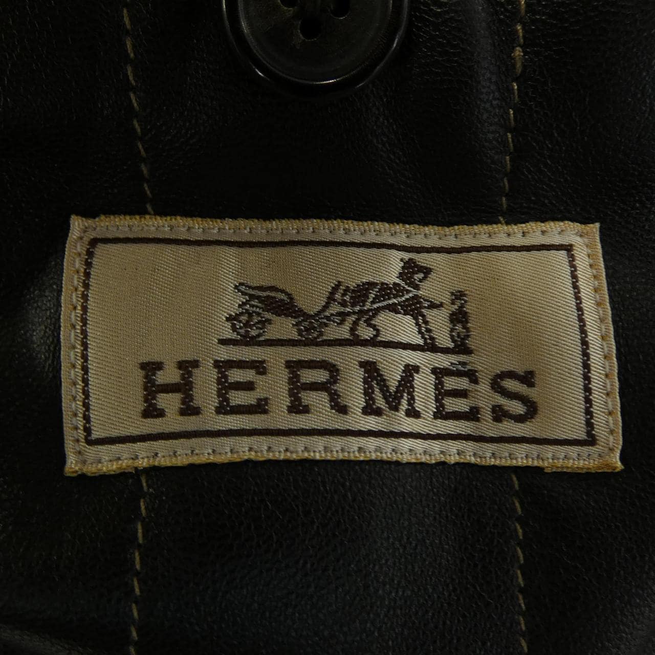 エルメス HERMES レザーコート