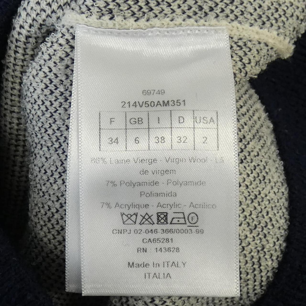 クリスチャンディオール CHRISTIAN DIOR CHRISTIAN DIOR 8 ボンバージャケット 214V50AM351 ブルゾン