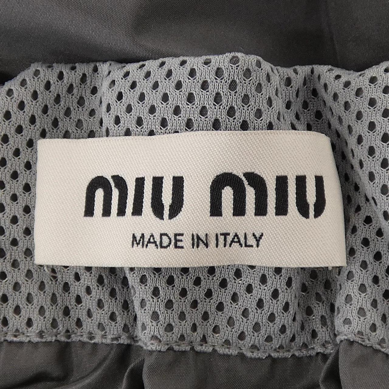 ミュウミュウ MIU MIU テクニカルシルク スカート MIU MIUロゴ MG2467 SOOO 121G スカート