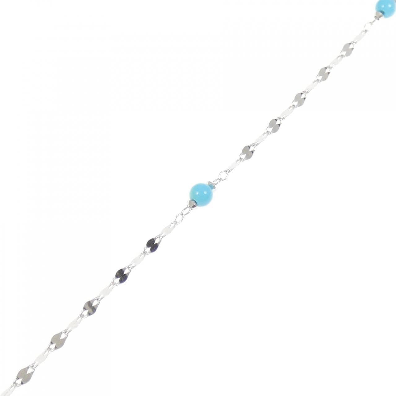 K18WG ターコイズ ブレスレット