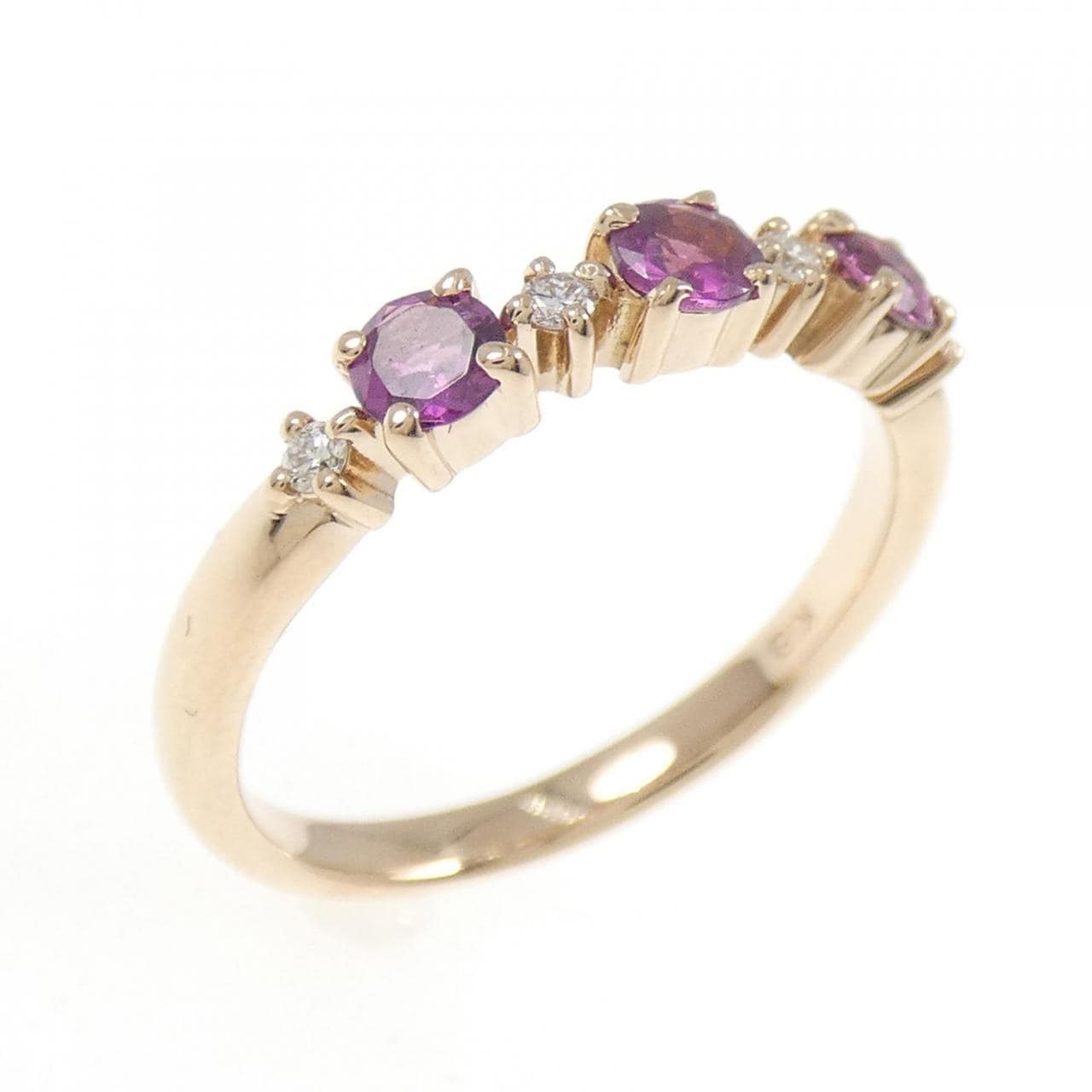 K18PG ガーネット リング