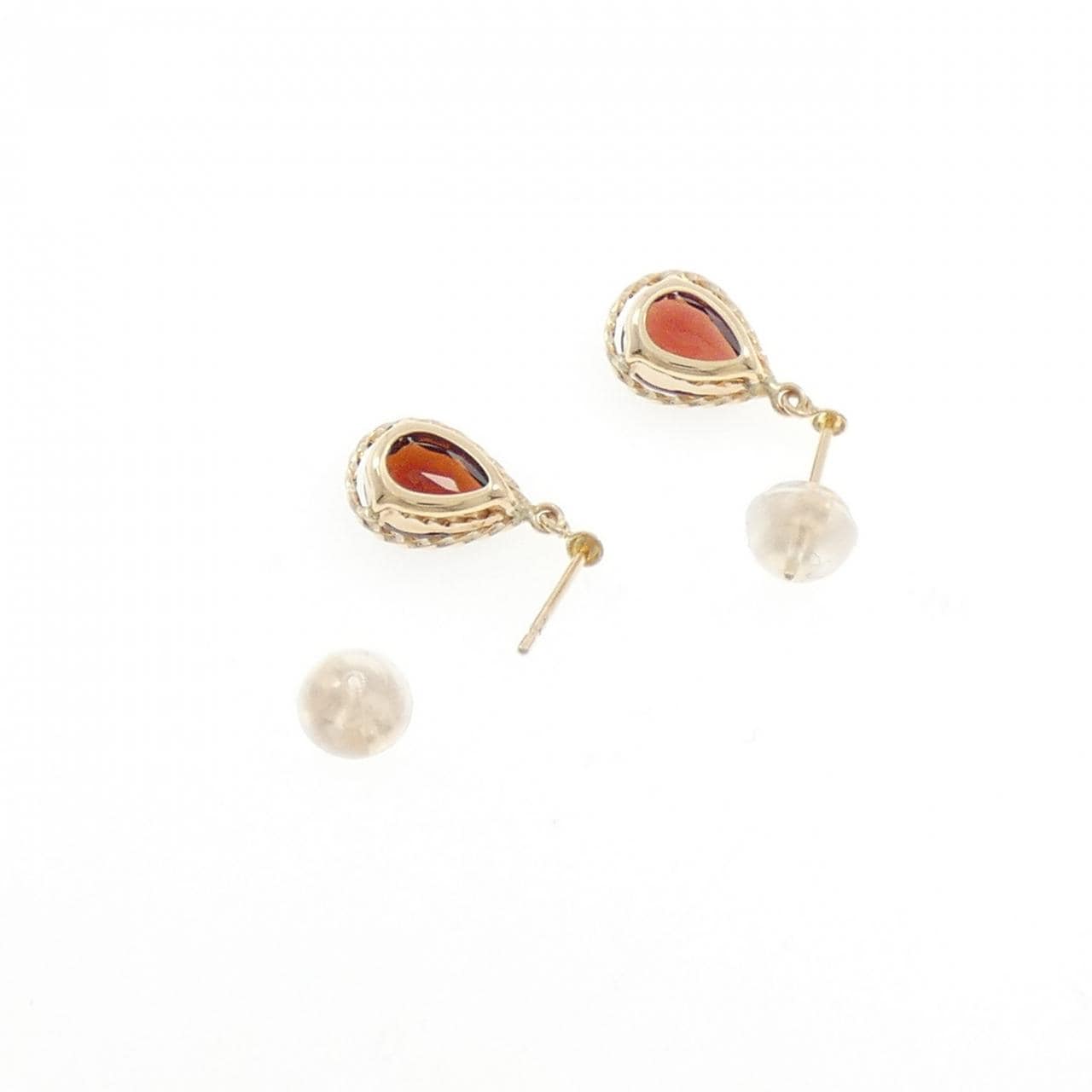 K10YG ガーネット ピアス