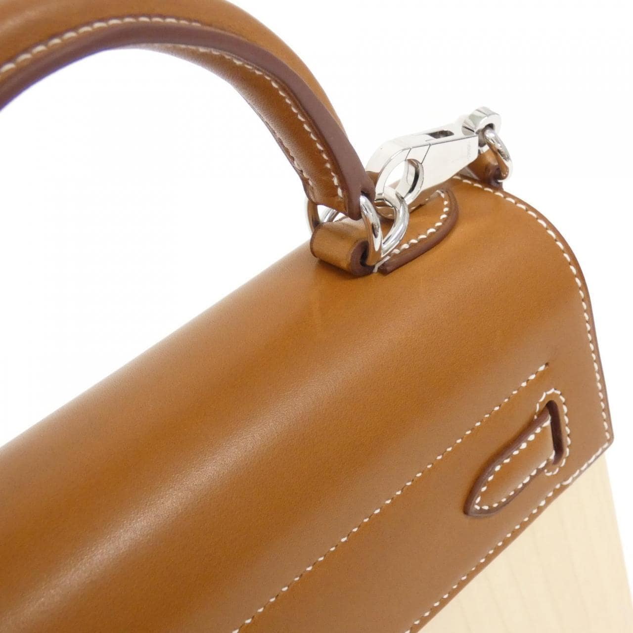 HERMES PERSPECTIVE CAVALIER Kelly Wood 22cm Bag