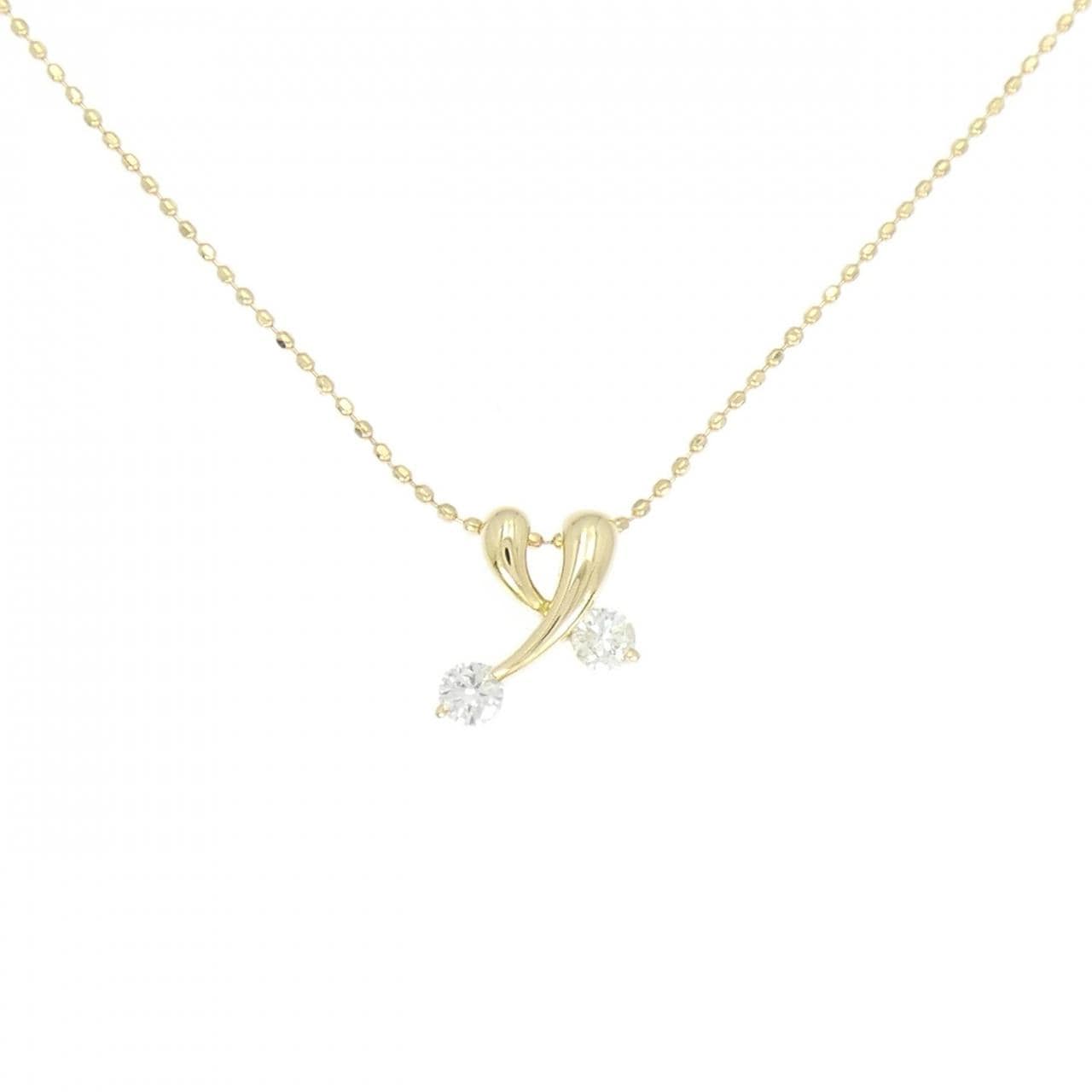 K18YG ダイヤモンド ネックレス 0.15CT