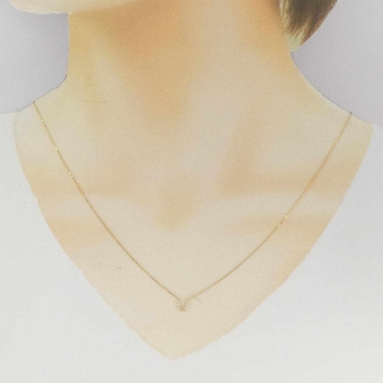 アガット ダイヤモンド ネックレス 0.05CT