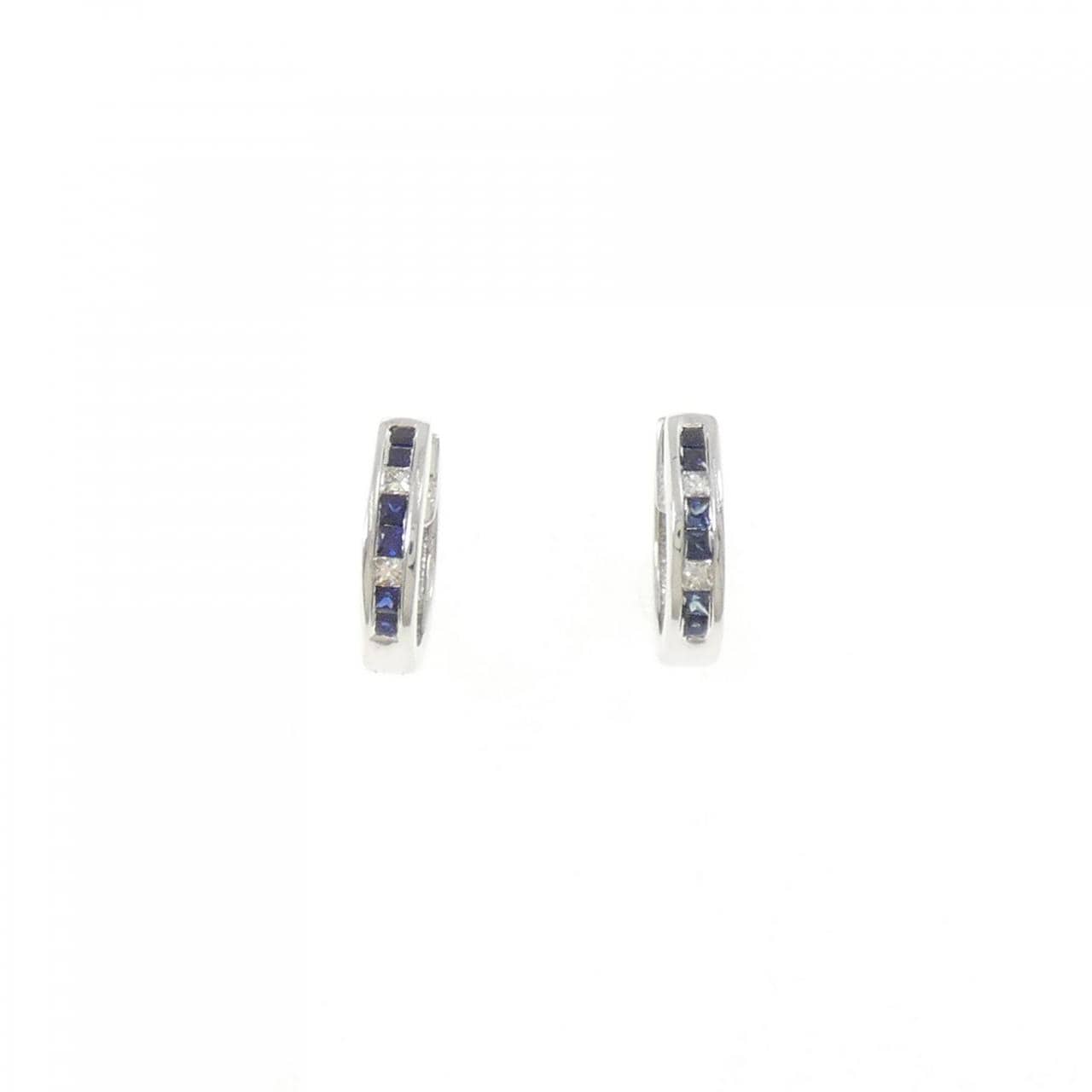 K18WG サファイヤ ピアス 0.30CT