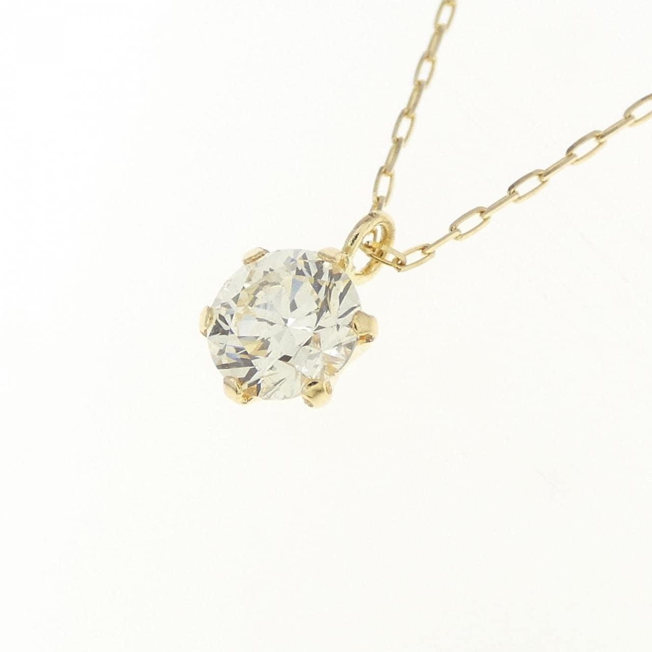 [新品] K18YG钻石项链 0.34CT