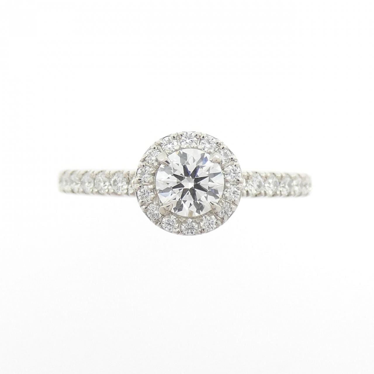 PT950 ダイヤモンド リング 0.347CT G VS1 EXT H&C