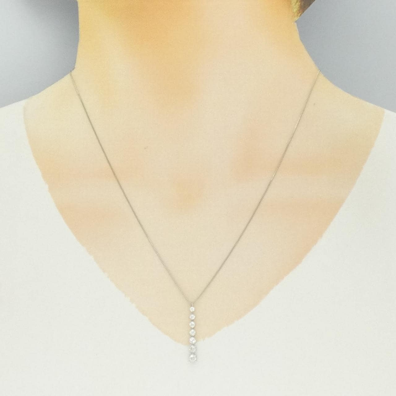 PT850 ダイヤモンド ネックレス 0.50CT