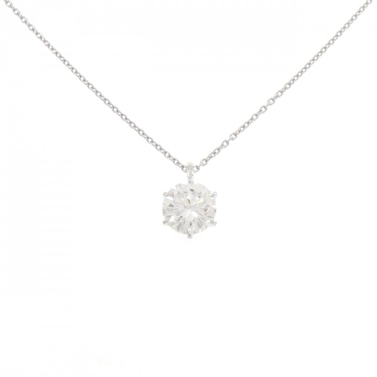 【リメイク】PT900/PT850 ダイヤモンド ネックレス 2.184CT F VVS2 VG