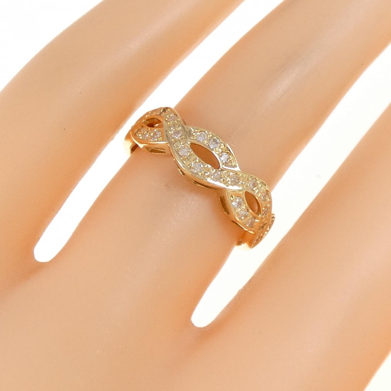 K18YG ダイヤモンド リング 0.18CT