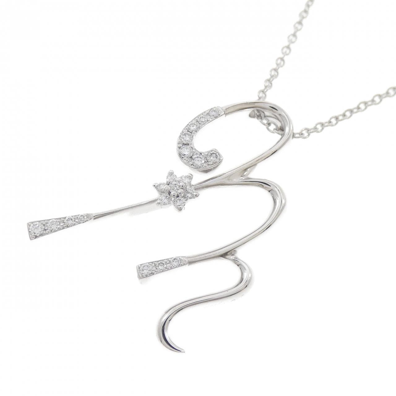 ポンテヴェキオ ダイヤモンド ネックレス 0.18CT