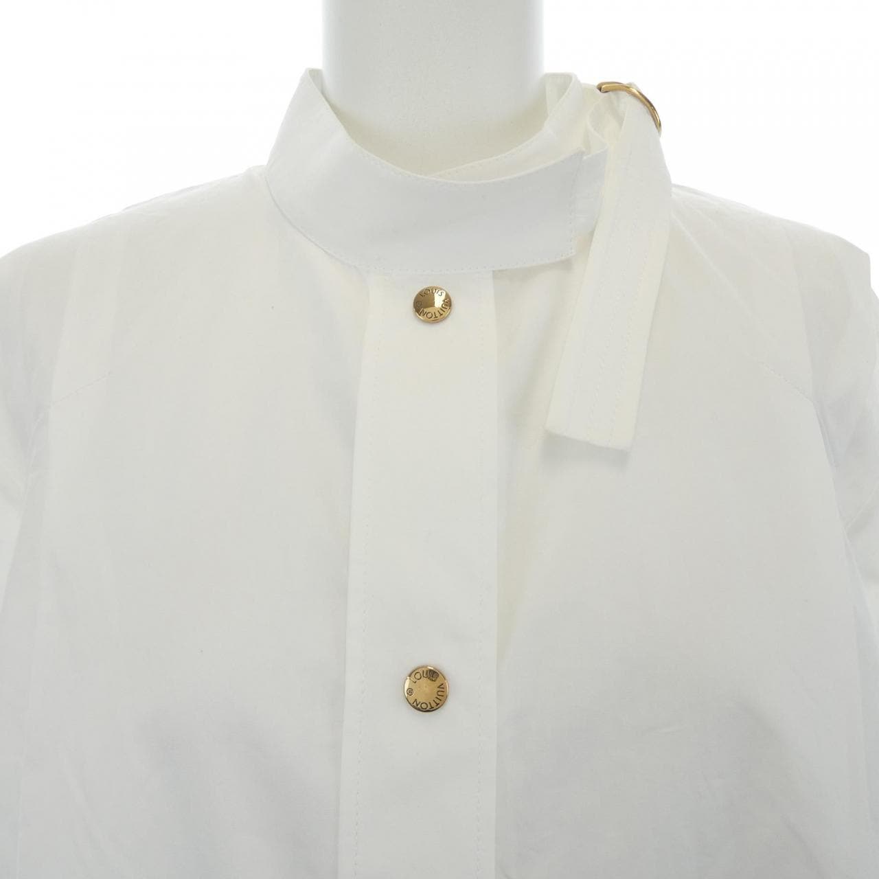 ルイヴィトン LOUIS VUITTON プリーツショルダーコットンポプリンシャツ FOTP97RK2 シャツ