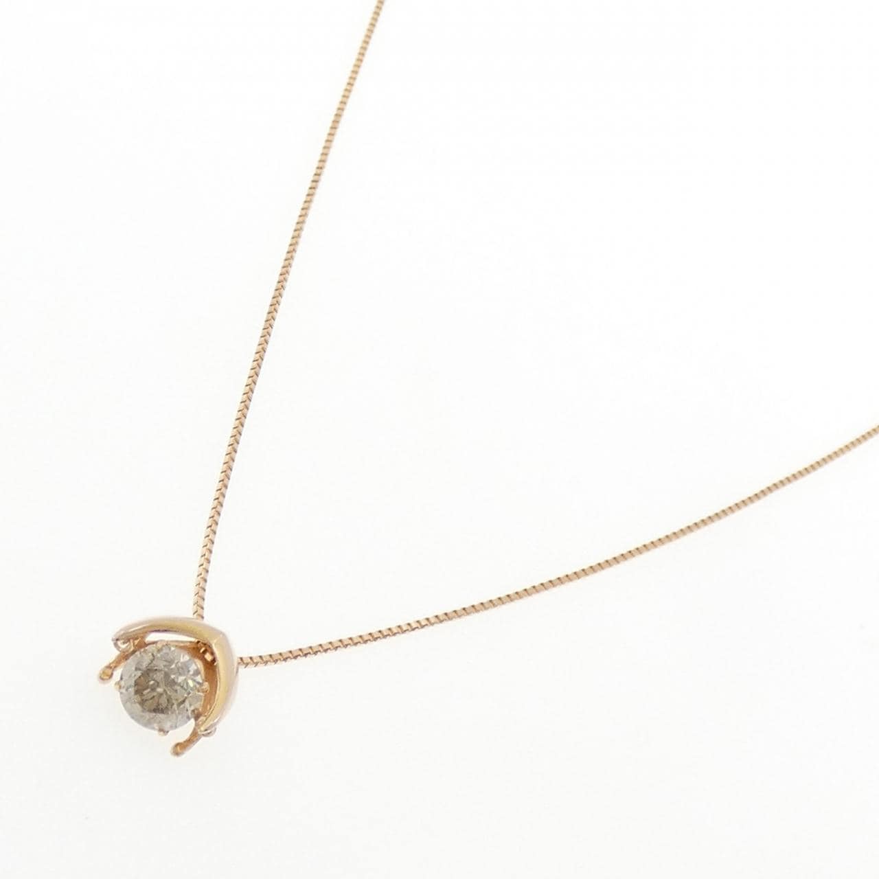 K18PG ダイヤモンド ネックレス 1.10CT