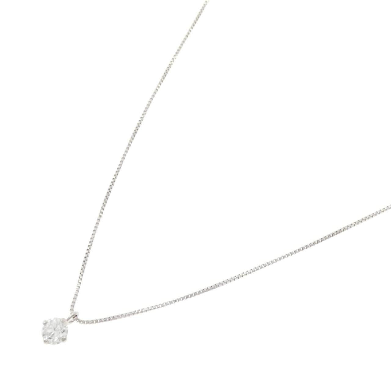 PT900/PT850 ソリティア ダイヤモンド ネックレス 0.203CT