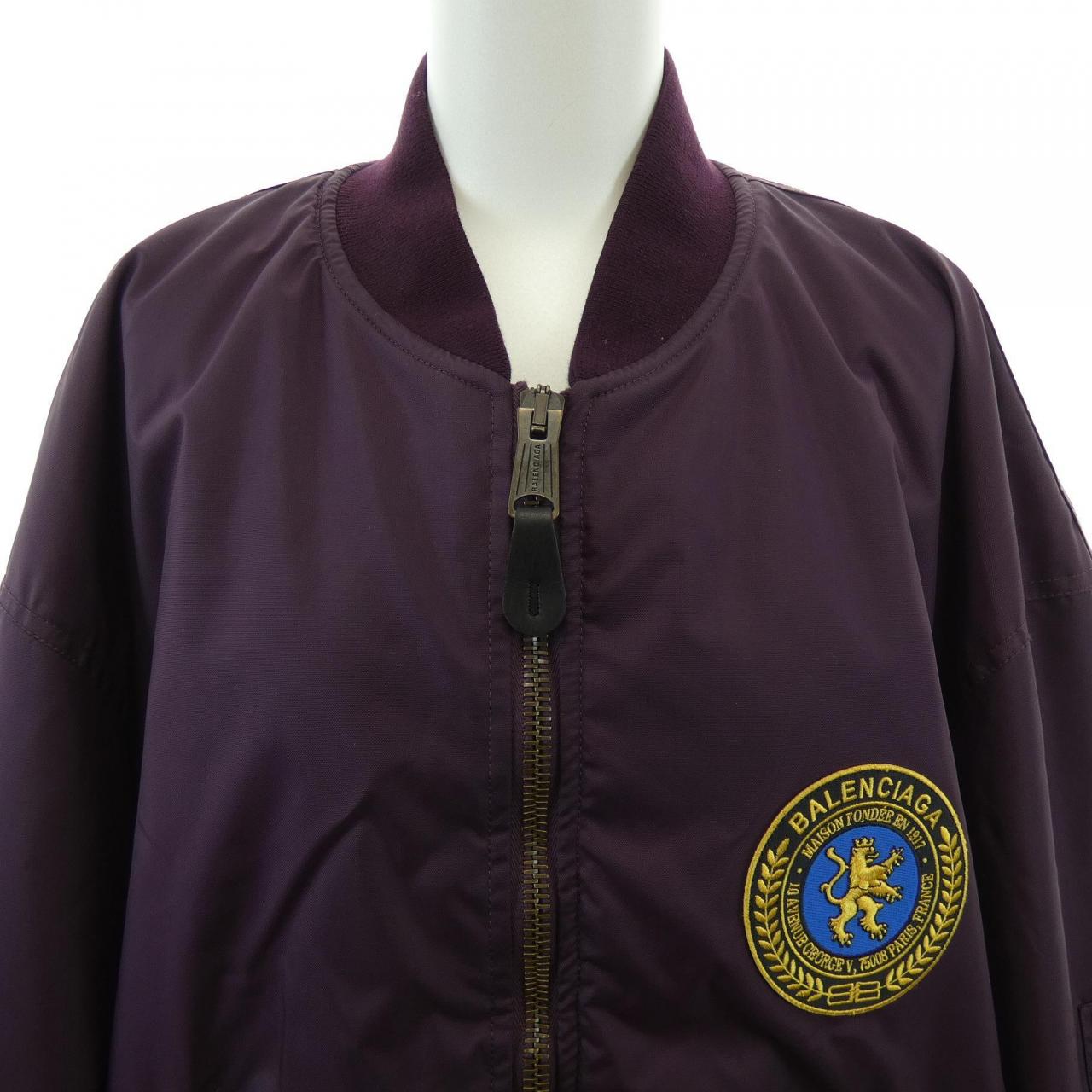 バレンシアガ BALENCIAGA ワッペンロゴ MA-1 839122 TOO04 ブルゾン