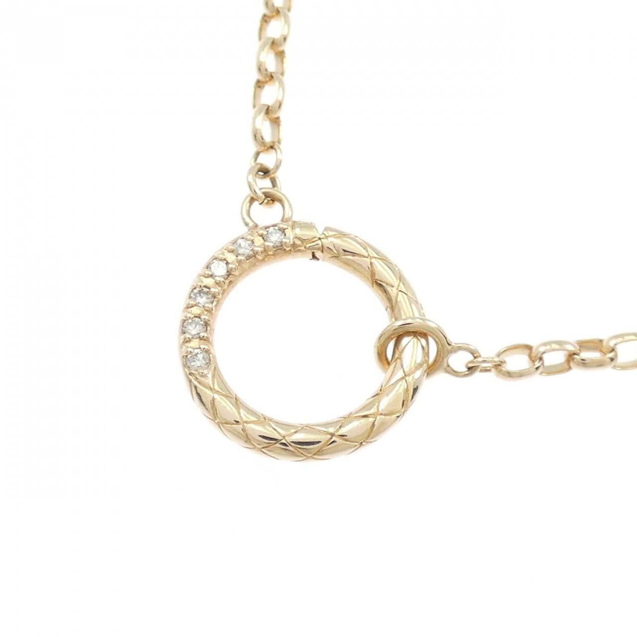 アガット ダイヤモンド ネックレス 0.02CT