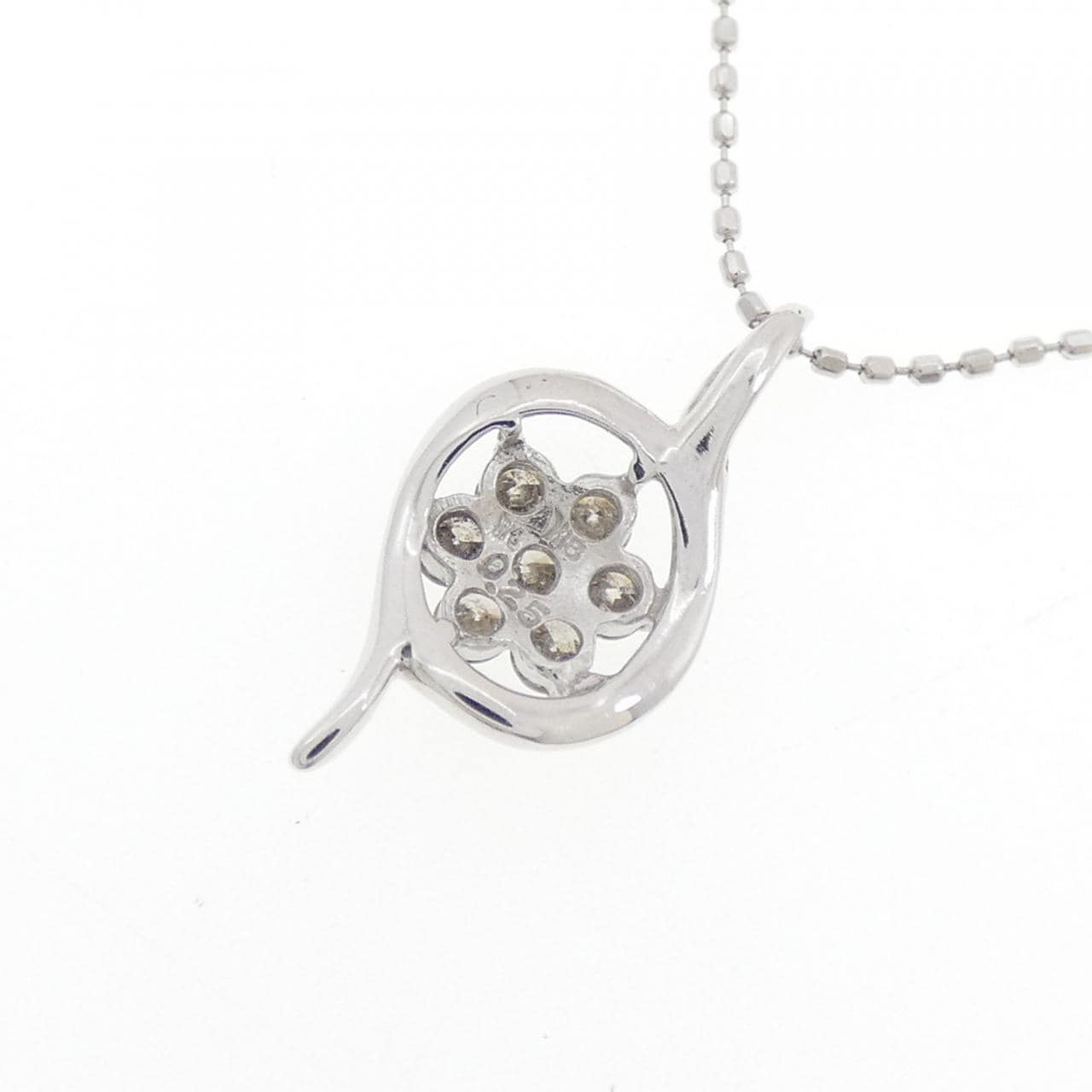 K18WG ダイヤモンド ネックレス 0.25CT