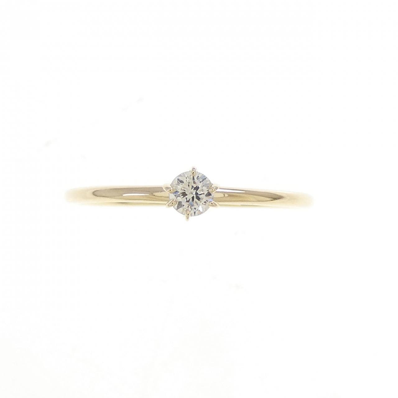 K10YG ダイヤモンド リング 0.10CT