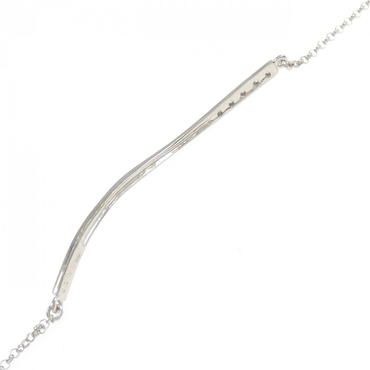 K18WG ダイヤモンド ブレスレット 0.03CT