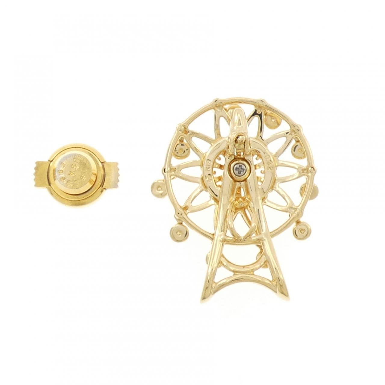 タサキ ダイヤモンド ブローチ 0.32CT