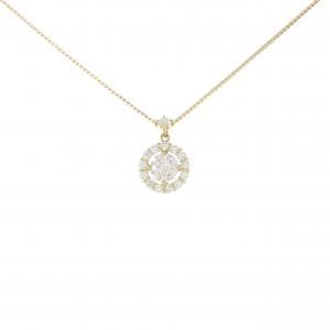 [BRAND NEW] K18YG Diamond Necklace 0.722CT I SI2 Good
