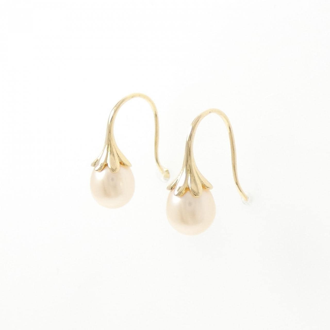 K18YG 淡水パール ピアス