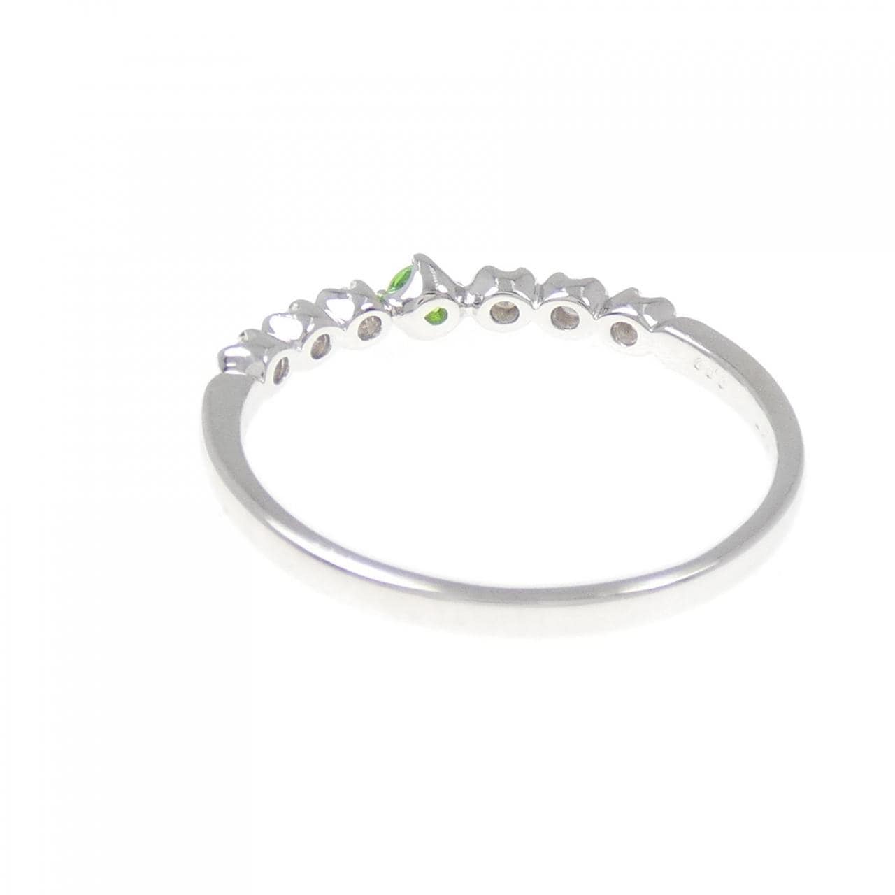 K18WG デマントイドガーネット リング 0.07CT