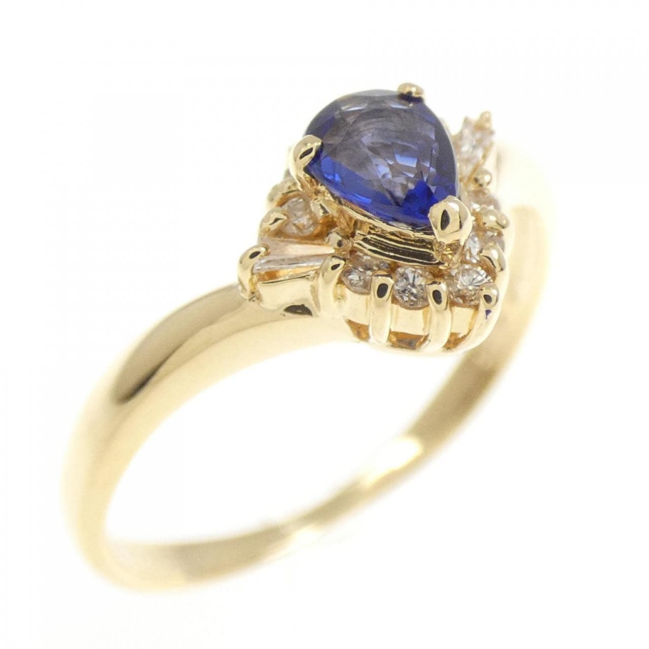 K18YG サファイヤ リング 0.23CT