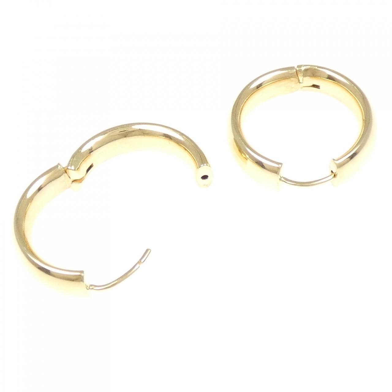 [BRAND NEW] K18YG hoop earrings