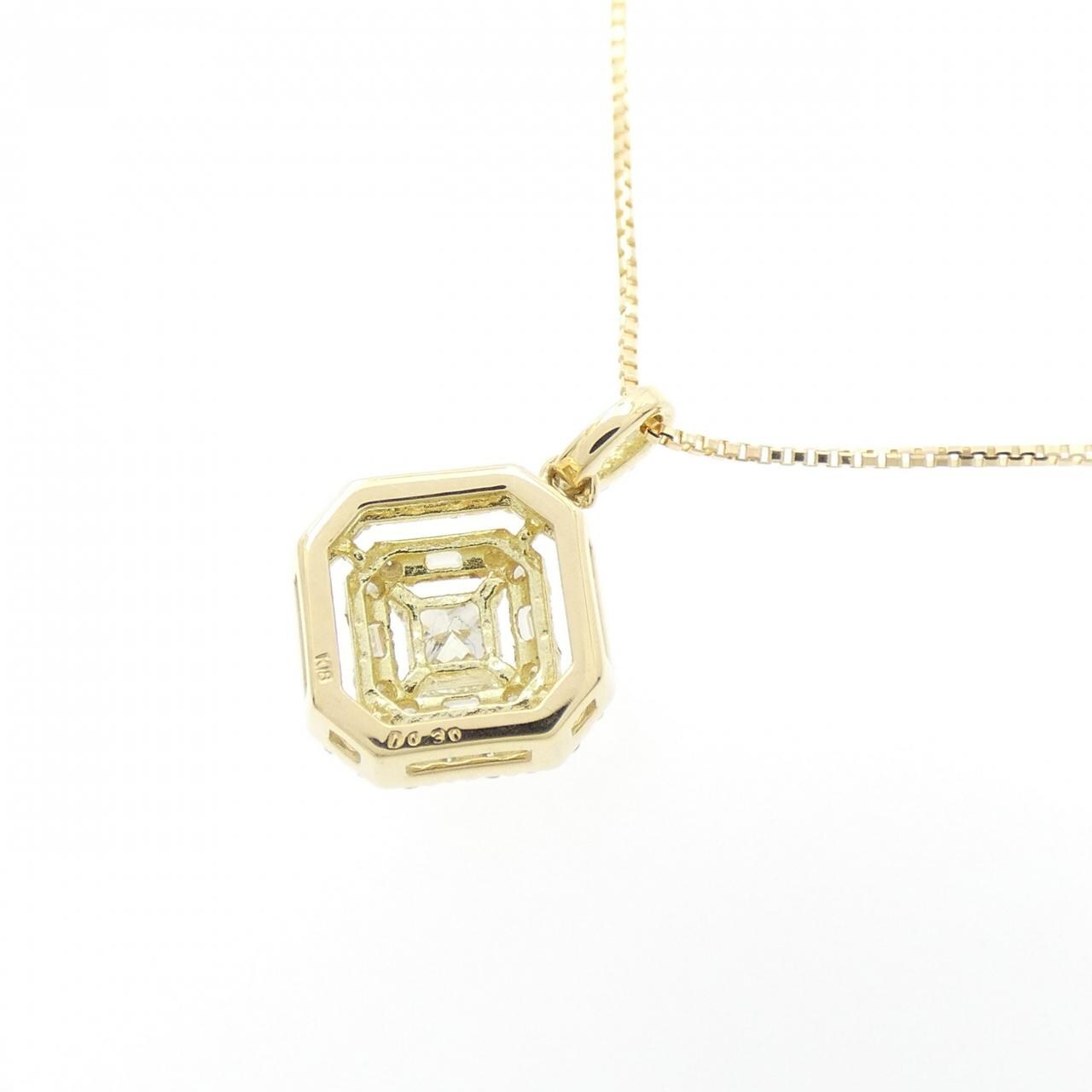 【新品】K18YG ダイヤモンド ネックレス 0.30CT