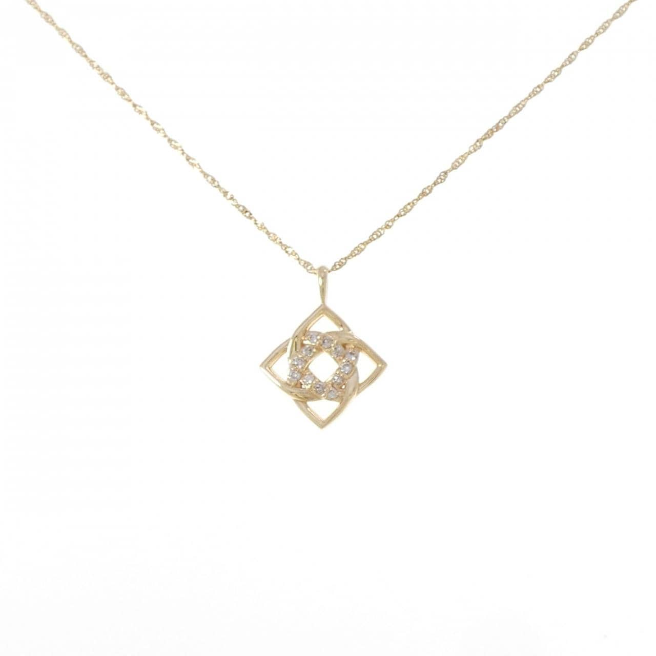 K18YG ダイヤモンド ネックレス 0.10CT