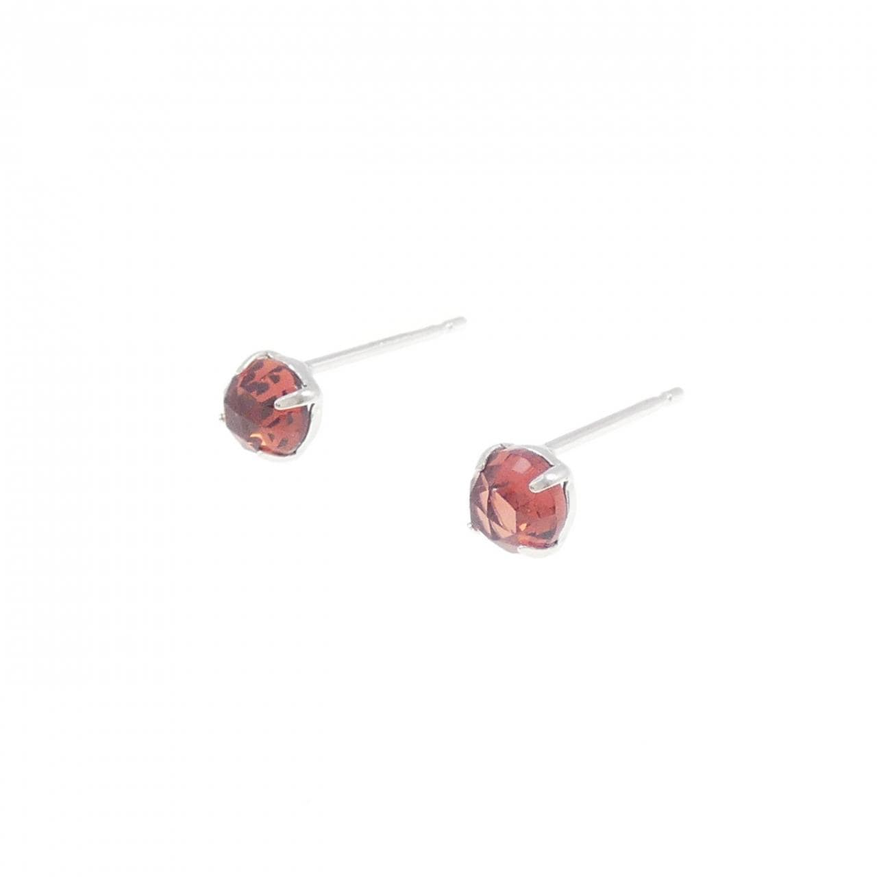 【新品】PT900 ガーネット ピアス 0.60CT