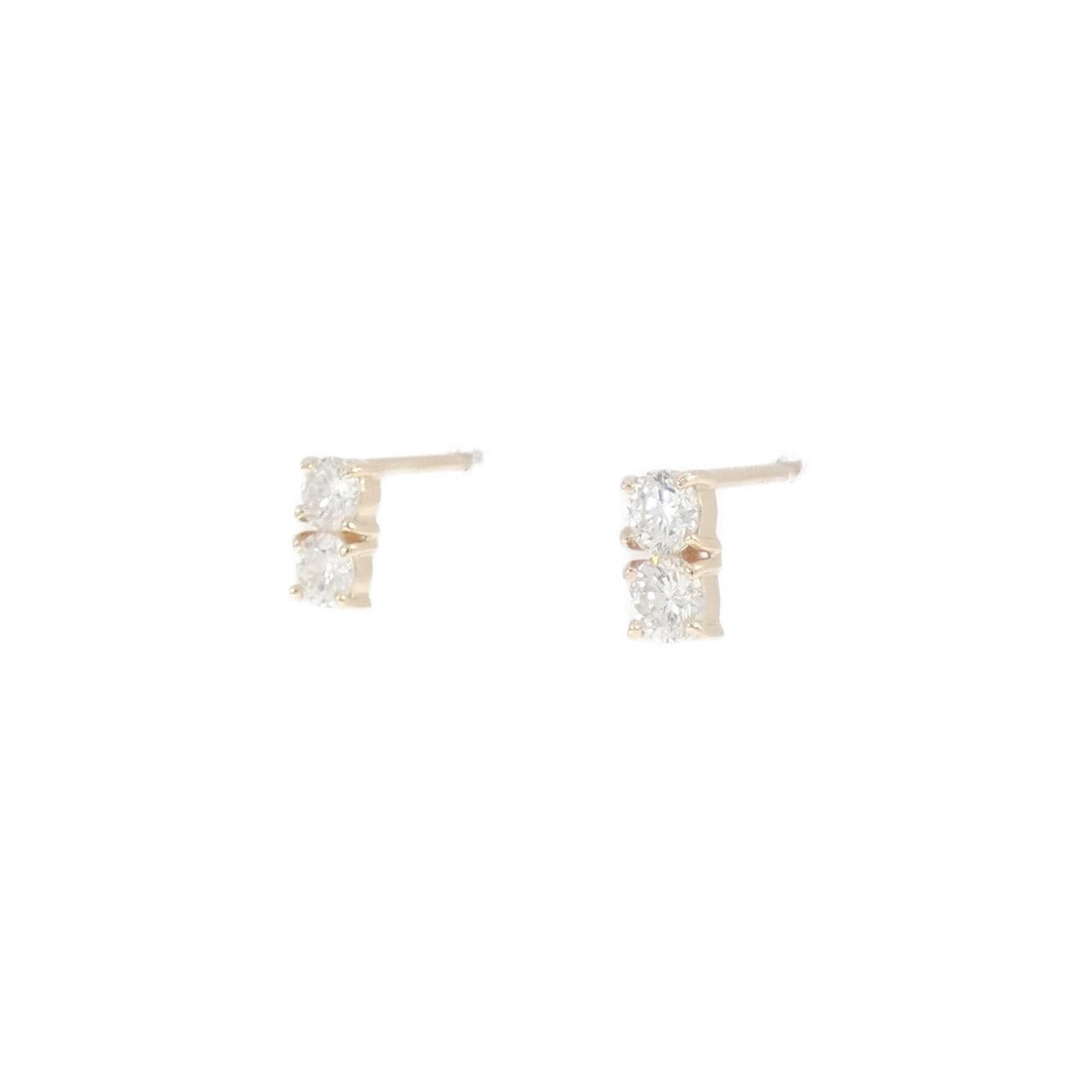 【リメイク】K10YG ダイヤモンド ピアス 0.30CT