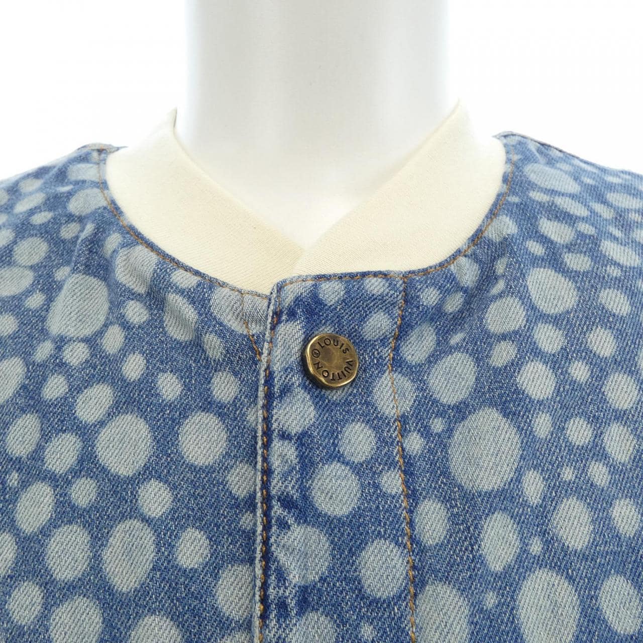 ルイヴィトン LOUIS VUITTON LV×YK インフィニティドットデニムシャツ HOS33WYN4 草間彌生 S/Sシャツ