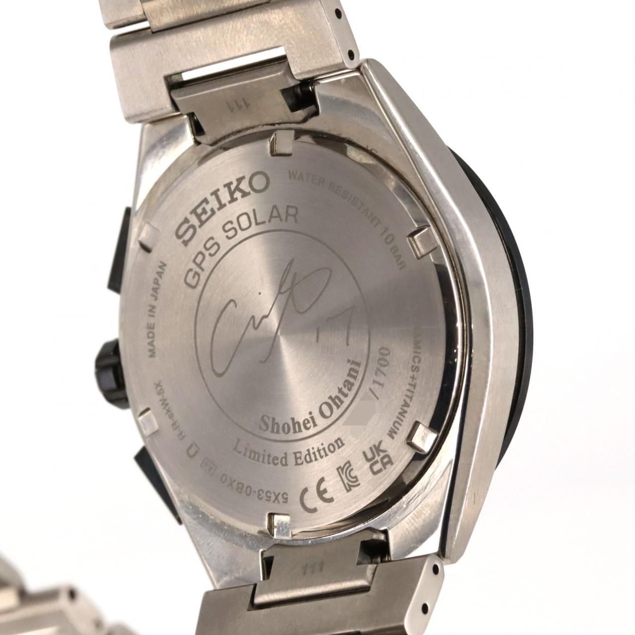 セイコー アストロンGPS 電波時計･大谷翔平 LIMITED 5X53-0BX0/SBXC125 TI ソーラークォーツ