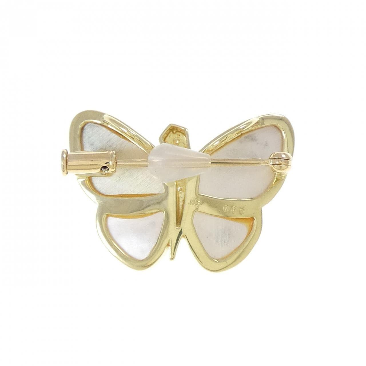 K18YG マザーオブパール ブローチ