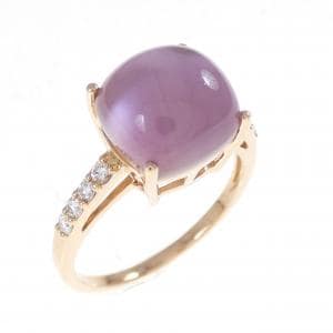 K18PG カラーストーン リング