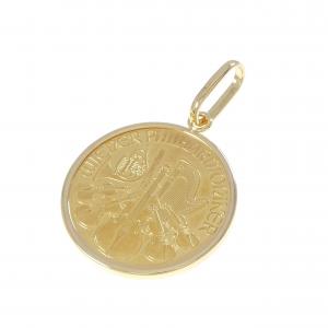 K18YG(枠) コイン ペンダント