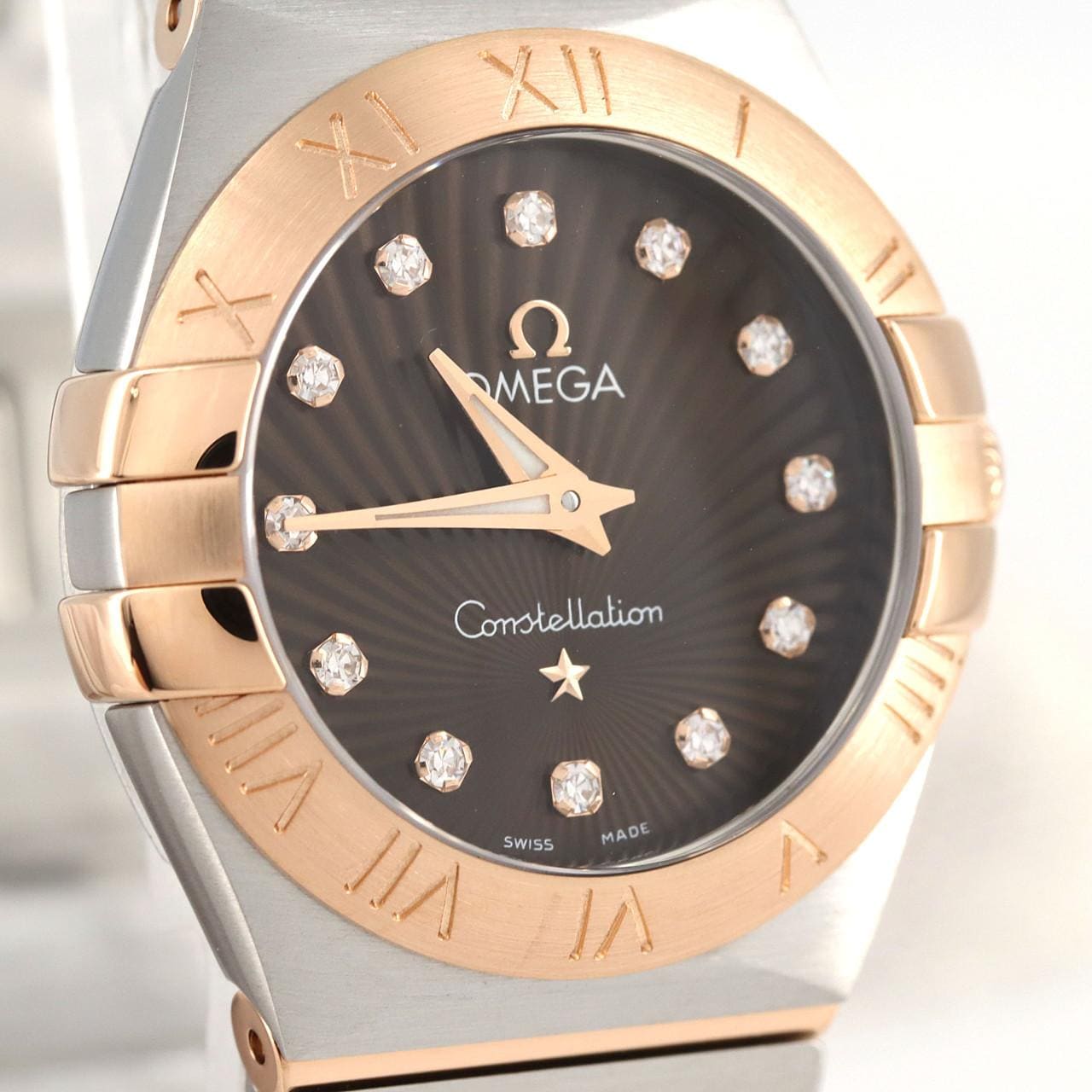 [BRAND NEW] Omega Constellation Brush RG Combi 12P 123.20.24.60.63.001 SSxPG Quartz