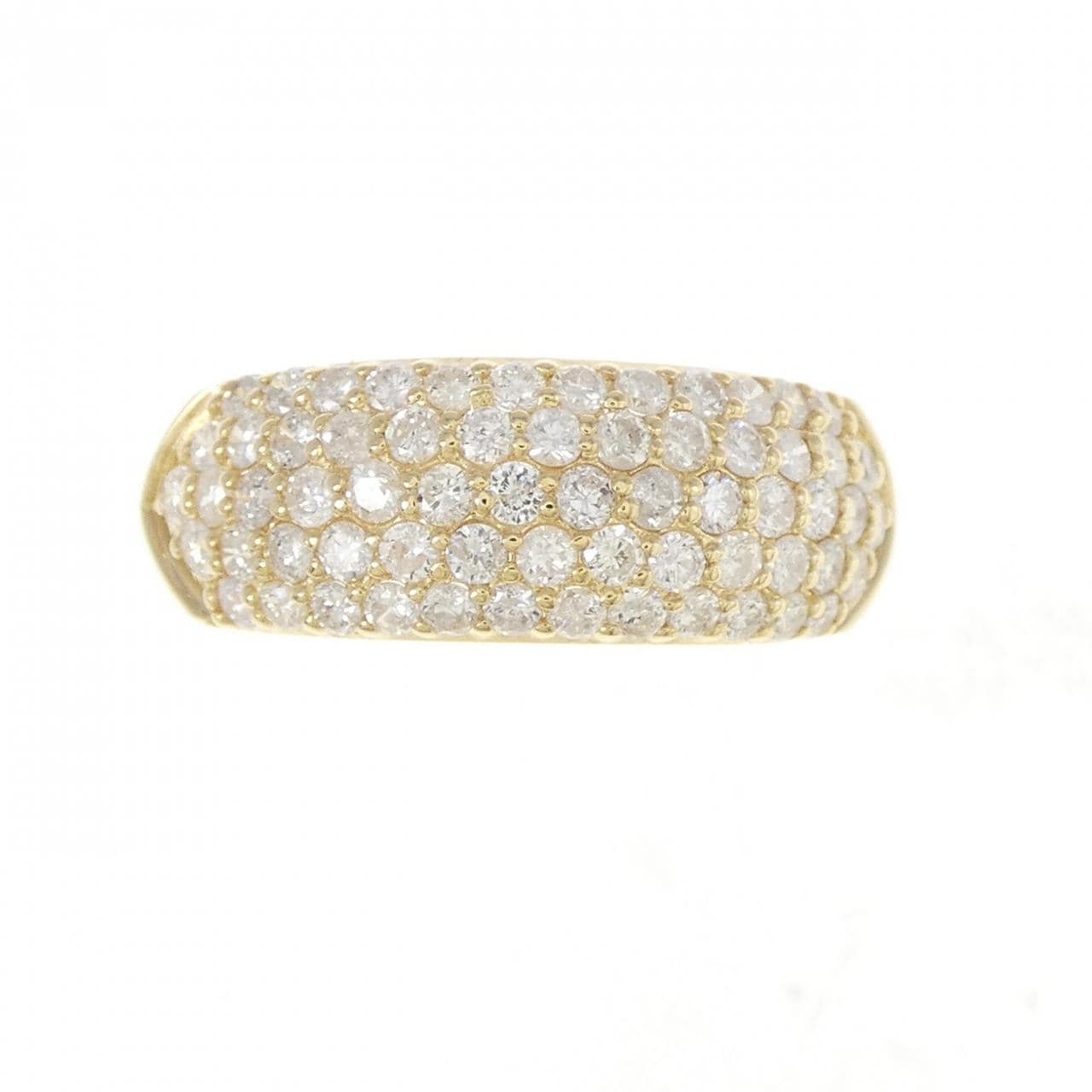 K18YG パヴェ ダイヤモンド リング 1.00CT
