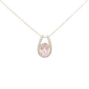 K18PG モルガナイト ネックレス 1.81CT