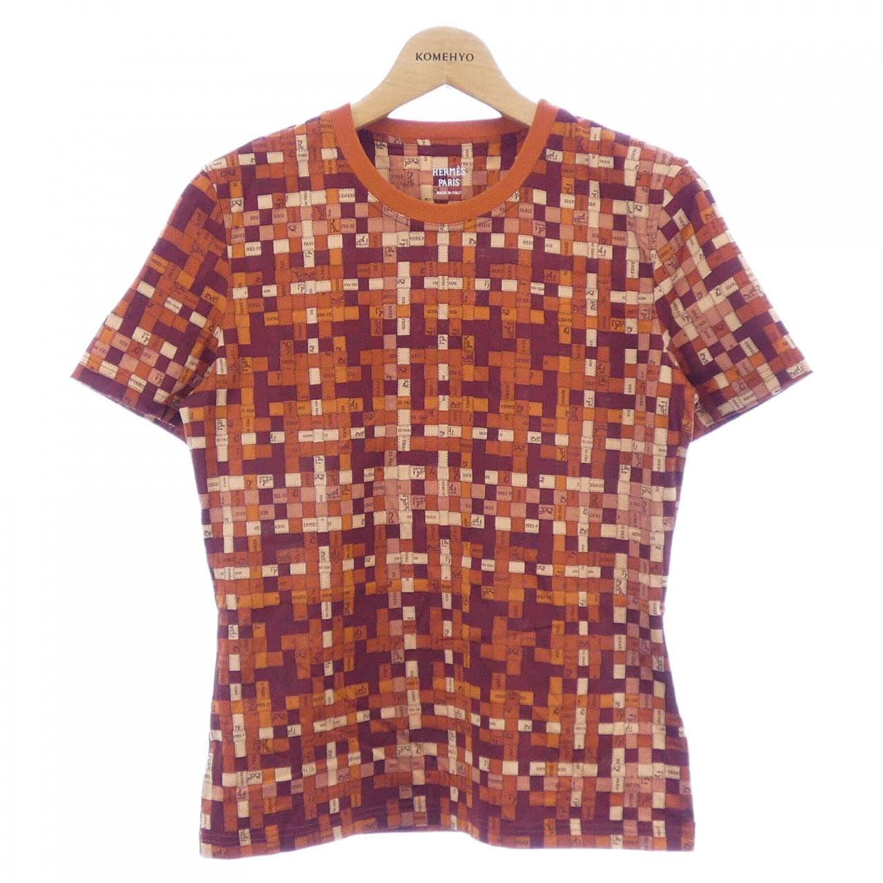 エルメス HERMES BOLDUC AU CARRE ボルデュックチェック 5E4645DK Tシャツ