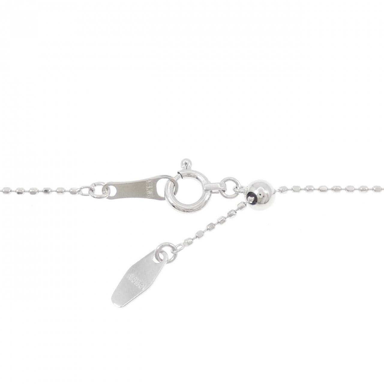 K18WG ルビー ネックレス 0.41CT