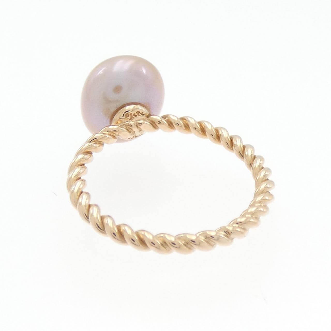 アガット 淡水パール リング