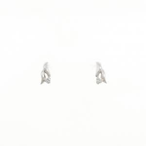 PT900 ダイヤモンド ピアス 0.02CT