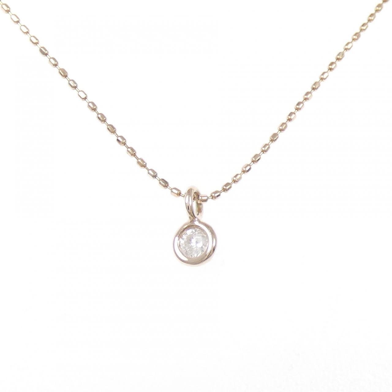 アガット ダイヤモンド ネックレス 0.1CT